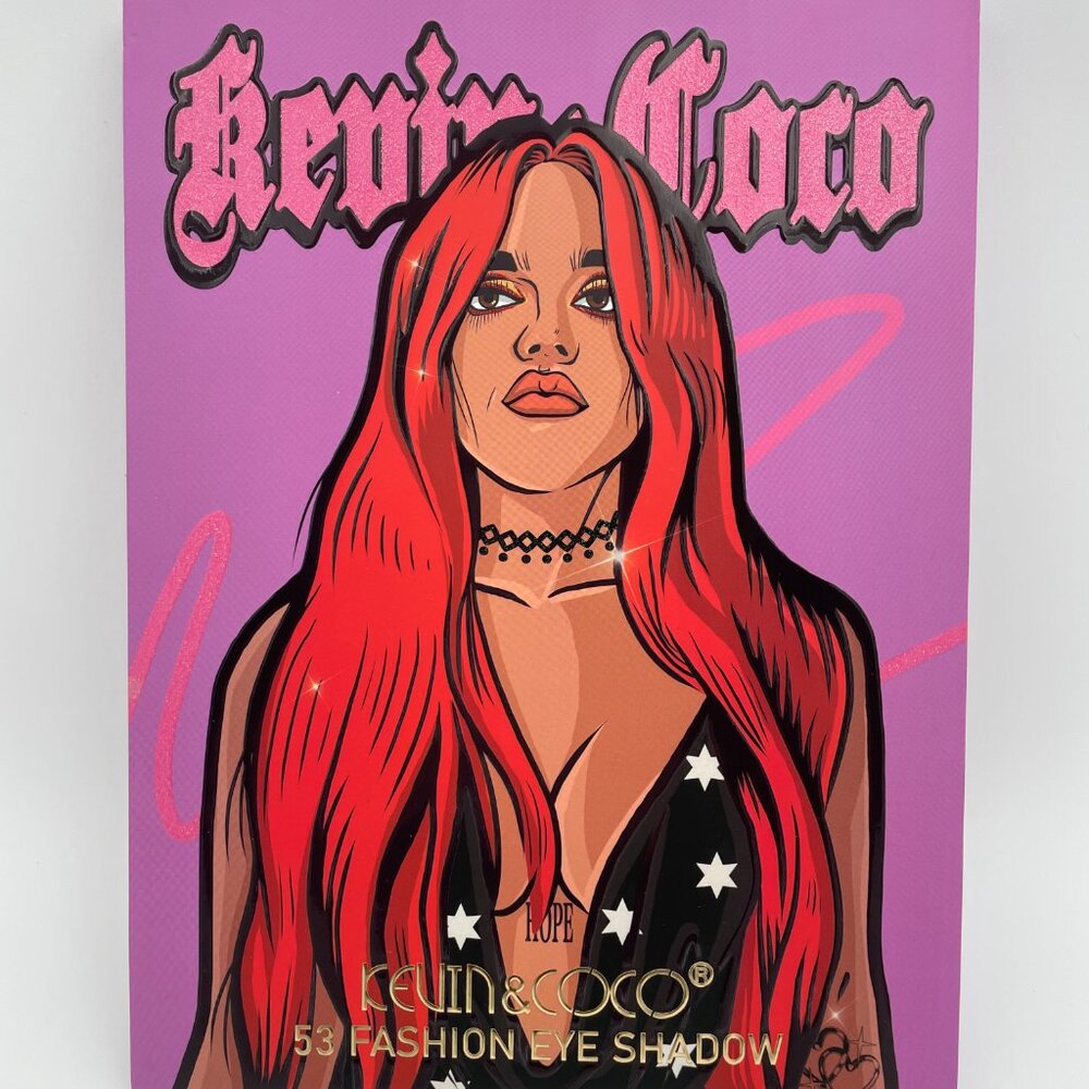 Kevin & Coco 53-Color Fashion Eyeshadow Palette – Vibrant Makeup Set